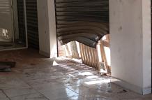LOCAL COMECIAL DONDE PUSIERON UN EXPLOSIVO (1)
