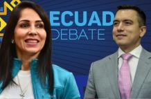 Luisa González y Daniel Noboa