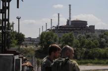 Vista general de la central nuclear de Zaporiyia en Energodar, sureste de Ucrania.