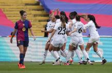 Barcelona vs. Real Madrid femenino, Liga F, clásico español, primera victoria
