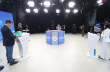 Debate presidencial Luisa González y Daniel Noboa