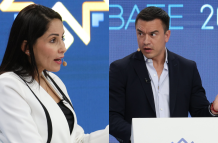 Luisa González y Daniel Noboa