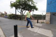 cadena en puente 5 de Junio peatones 24 mar 25 CK