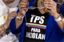 Fotografía de archivo de miembros de organizaciones comunitarias venezolanas en Estados Unidos