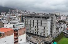 Hospital Vozandes. La torre Bless estará lista en julio e incluirá cinco subsuelos.