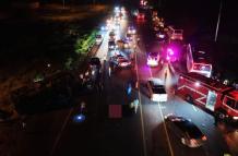 accidente vía a la costa
