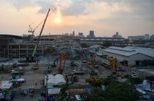 Escombros de Tailandia, terremoto