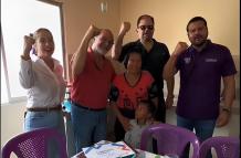 MINISTROS DICEN LEMA DE CAMPAÑA DE NOBOA