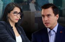 Luisa González y Daniel Noboa