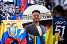 Darío Araujo periodista ecuatoriano dueño de la bandera que tenía Willian Pacho cuenta toda la historia,