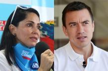 Luisa González y Daniel Noboa