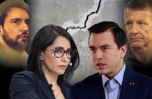 DANIEL NOBOA, LUISA GONZALEZ, JAN TOPIC Y ERIK PRINCE