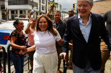 Guillermo Lasso y su esposa María de Lourdes Alcívar
