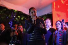 Luisa González lanzó la acusación de fraude desde su sede en Quito.