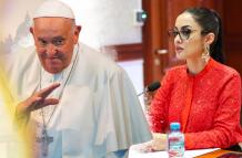 PAPA FRANCISCO Y VIVIANA VELOZ