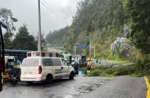 Deslizamiento de Tierra en la autopista General Rumiñahui