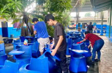 Padres de familia participaron de mingas de limpieza, en planteles de la Zona 8, en Guayaquil, Durán y Samborondón.