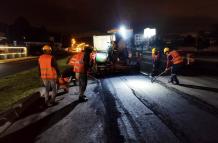 mantenimiento vial de la Ruta Viva