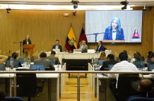 Los concejales Juan Báez y Ángel Vega fueron los encargados de mocionar los nombres de Racines y de Cahueñas.