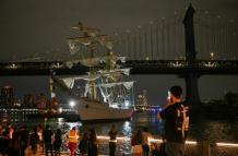 Accidente de buque mexicano en Brooklyn