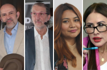 Roberto Aguilar, Martín Pallares, Sara Ortiz y Bibian Hernández