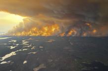 Incendio forestal en Canadá