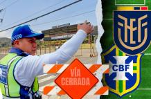 Operativo de tránsito Ecuador vs Brasil