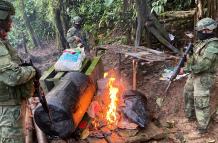 Fuerzas Armadas localizaron dos campamentos supuestamente utilizados por GDO