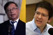 Gustavo Petro y Miguel Uribe