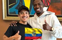 Richard Carapaz, Willian Pacho, encuentro