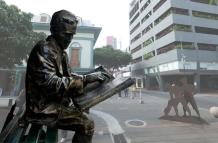 escultura José Joaquín de Olmedo turismo calle Panamá jun 25 CORTESÍA ARCHIVO