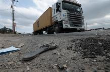 peatona siniestro vial vía Perimetral movilidad 24 junio 25 MC