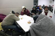 Personas descansan