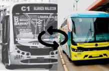 Cambio y salida de buses