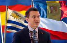 Daniel Noboa en su visita a España