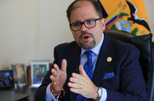 John Reimberg, ministro del Interior.