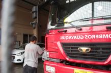 bomberos de Guayaquil emergencias motobomba cuartel ARCHIVO