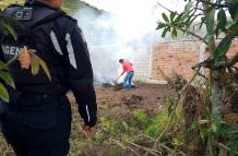 quemas en Tumbaco