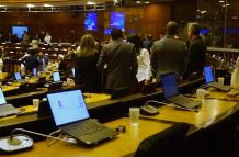 Pleno sin Santiago Díaz