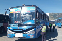 Referencial. Infracción. El conductor de bus fue sancionado por la AMT al invadir el carril exclusivo.