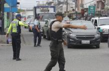 Policía y ATD en Durán