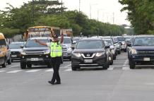 Tráfico en Samborondón