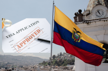 Solicitud de visa para ingresar a Ecuador
