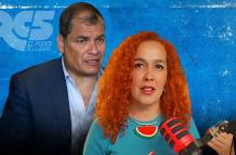 RAFAEL CORREA Y ALONDRA SANTIAGO