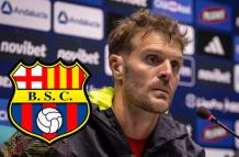 Javier Burrai exgolero de Barcelona SC y su homenaje a Justin Cornejo.