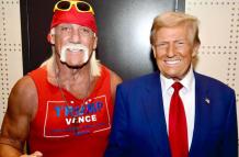 El ícono de la Lucha Libre, Hulk Hogan, junto a Donald Trump.