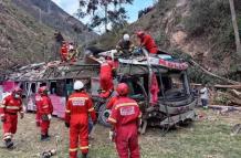 Accidente de bus en Tarma, Perú