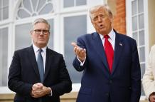 Keir Starmer y Donald J. Trump