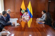 Durante la reunión se discutieron mecanismos para facilitar el traslado de ciudadanos colombianos privados de libertad en Ecuador