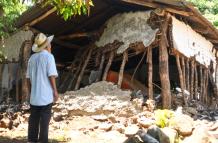 vivienda afectada en Guatemala